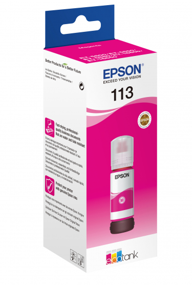 Epson 113 EcoTank Magenta Ink Bottle (C13T06B340) 