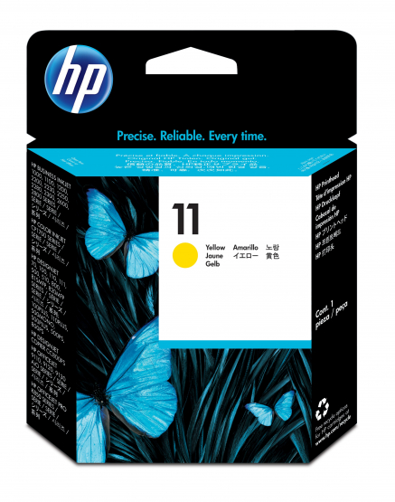 HP 11 Yellow Printhead Original Ink Cartridge (C4813A) 