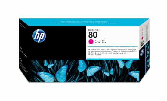 HP 80 Magenta Original Printhead and Printhead Cleaner Kit (C4822A) 