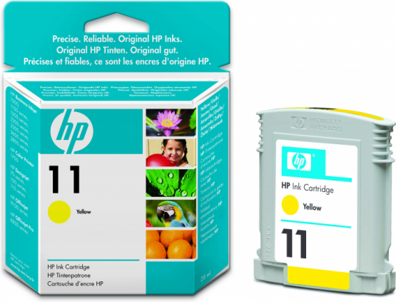 HP 11 Yellow Original Ink Cartridge (C4838A) 