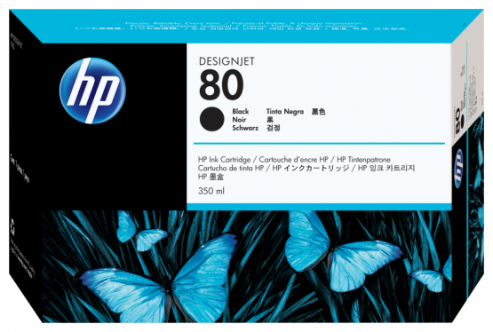 HP 80 Black Original Ink Cartridge (C4871A) 