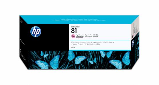 HP 81 Light Magenta Original DesignJet Ink Cartridge(C4935A) 