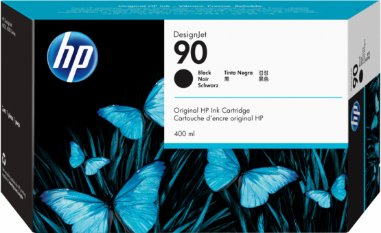 HP 90 Black Original DesignJet Ink Cartridge (C5058A) 