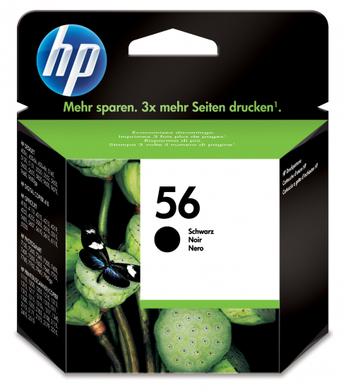 HP 56 Black Original Ink Cartridge(C6656AE) 