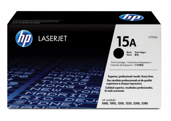 HP 15A Black Original Toner Cartridge (C7115A) 