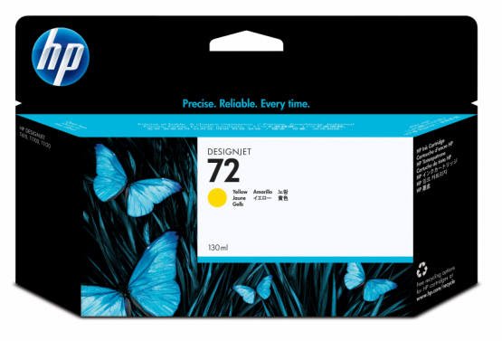 HP 72 Yellow Original Original DesignJet Ink Cartridge (C9373A) 