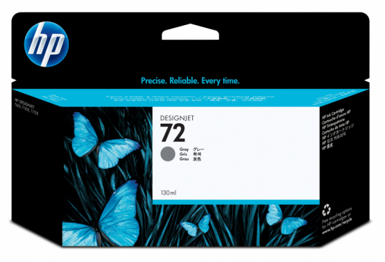 HP 72 Gray Ink Original DesignJet Cartridge (C9374A) 