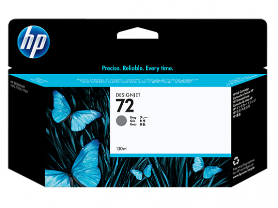 HP 72 Gray Ink Original DesignJet Cartridge (C9374A) 
