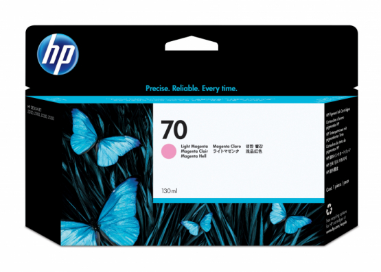 HP 70 Light Magenta Original DesignJet Ink Cartridge (C9455A) 