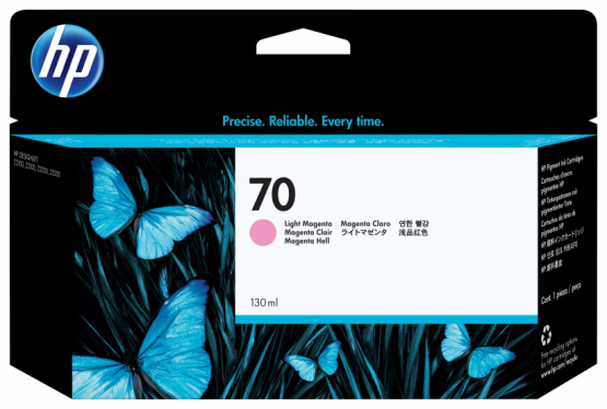 HP 70 Light Magenta Original DesignJet Ink Cartridge (C9455A) 