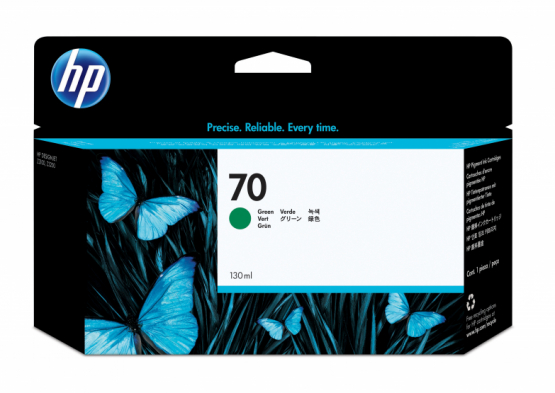 HP 70 Green Original DesignJet Ink Cartridge (C9457A) 