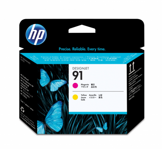HP 91 Magenta and Yellow Original DesignJet Printhead (C9461A) 