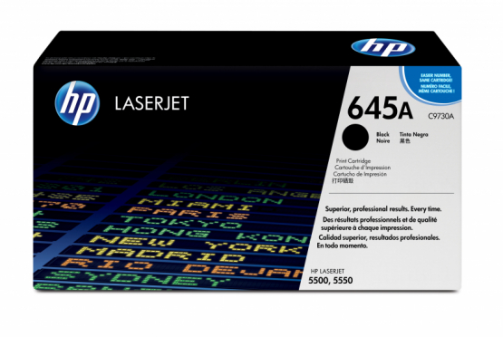 HP 645A Black Original Toner Cartridge (C9730A) 