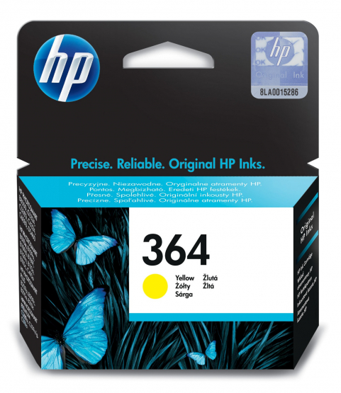 HP 364 Yellow Original Ink Cartridge (CB320EE) 