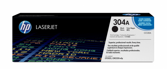 HP 304A Black Original Toner Cartridge (CC530A) 