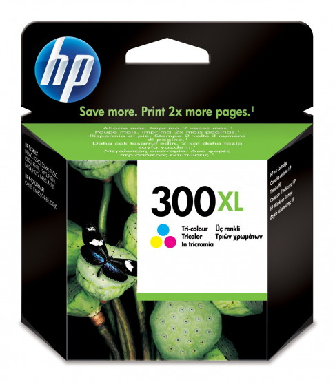 HP 300XL High Yield Tri-Colour Original Ink Cartridge - Cyan, Magenta, Yellow (CC644EE) 