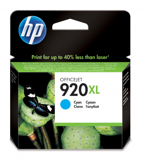 HP 920XL High Yield Cyan Ink Cartridge(CD972AE) 