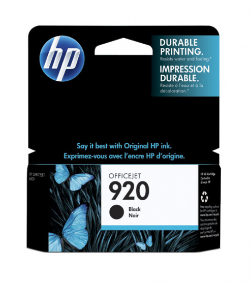 HP 920 Black Officejet ink cartridge 1 pc(s) (CD971AE#BGX) 