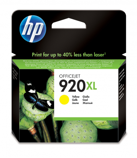 HP 920XL High Yield Yellow Ink Cartridge(CD974AE) 