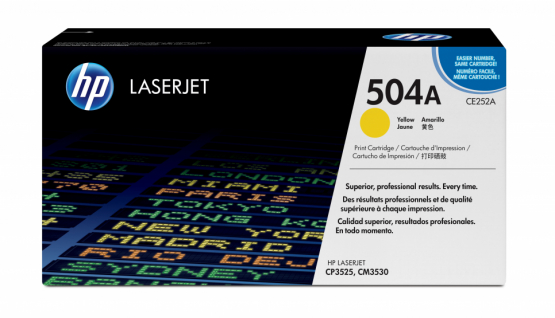 HP 504A Yellow Original Toner Cartridge (CE252A) 