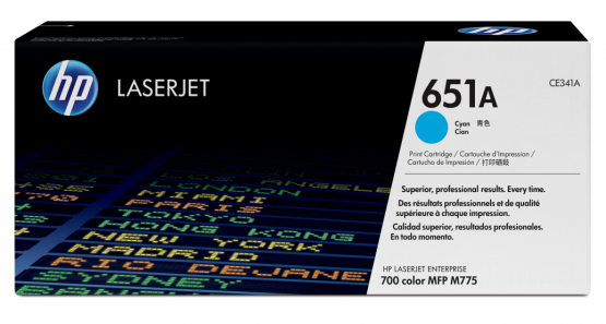 HP 651A Cyan Original Toner Cartridge (CE341A) 