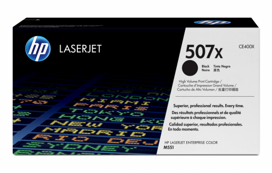 HP 507X Black Original Toner Cartridge - High Capacity (CE400X) 