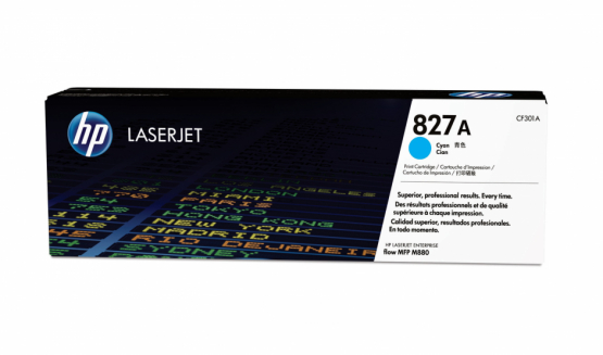 HP 827A Cyan Original Toner Cartridge (CF301A) 