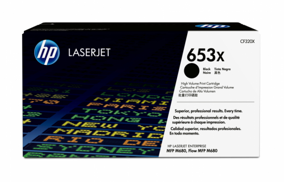 HP 653X Black Original Toner Cartridge - High Capacity (CF320X) 