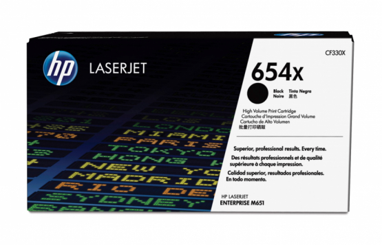 HP 654X Black Original Toner Cartridge - High Capacity (CF330X) 