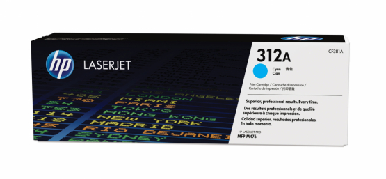 HP 312A Cyan Original Toner Cartridge (CF381A) 