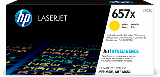 HP 657X Yellow Original Toner Cartridge - High Capacity (CF472X) 