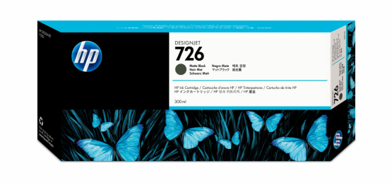 HP 726 Matte Black Original DesignJet Ink Cartridge (CH575A) 