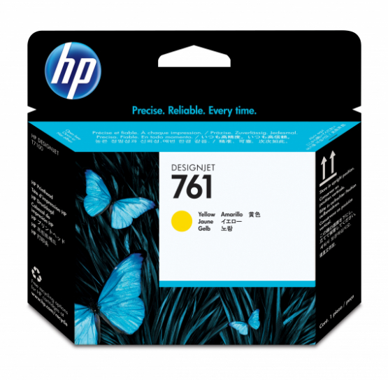 HP 761 Yellow Original DesignJet Printhead (CH645A) 