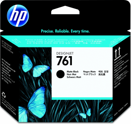 HP 761 Matte Black/Matte Black Original DesignJet Printhead (CH648A) 