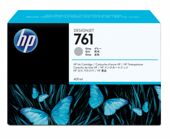 HP 761 Gray Original DesignJet Ink Cartridge(CM995A) 