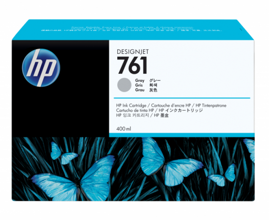 HP 761 Gray Original DesignJet Ink Cartridge(CM995A) 