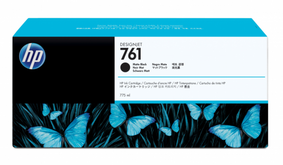 HP 761 Matte Black Original DesignJet Ink Cartridge (CM997A) 