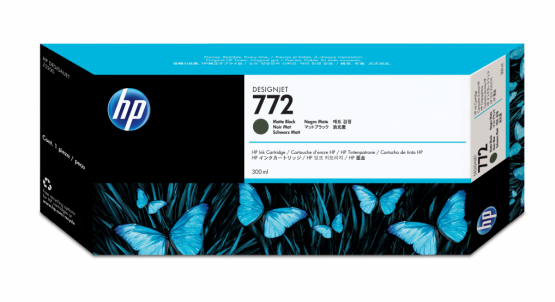 HP 772 Matte Black Original DesignJet Ink Cartridge (CN635A) 