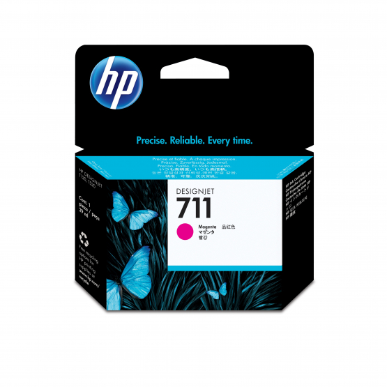 HP 711 Magenta Original DesignJet Ink Cartridge (CZ131A) 
