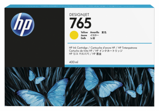 HP 765 Yellow Original DesignJet Ink Cartridge (F9J50A) 