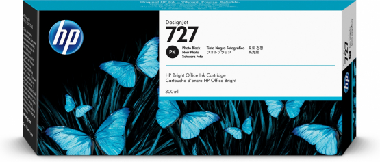 HP 727 Photo Black Original DesignJet Ink Cartridge - Extra High Capacity (F9J79A) 