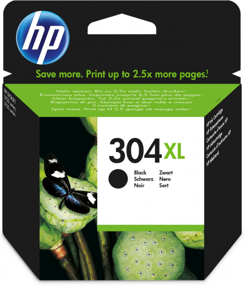 HP 304XL Black Original Ink Cartridge(N9K08AE#BGX) 