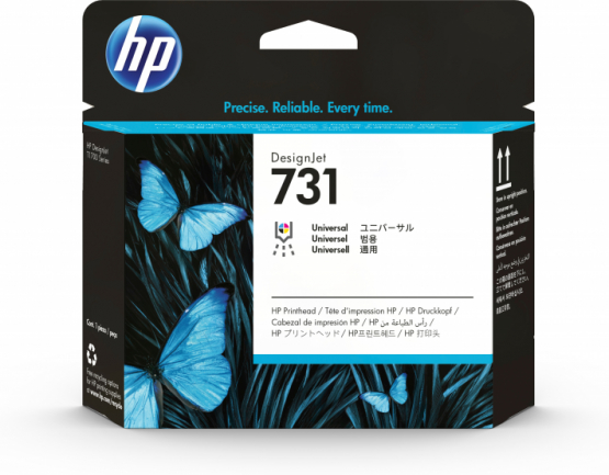 HP 731 Original DesignJet Printhead - Cyan, Magenta, Yellow, Black (P2V27A) 