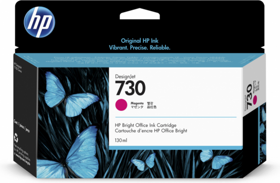 HP 730 Magenta Original DesignJet Ink Cartridge (P2V63A) 