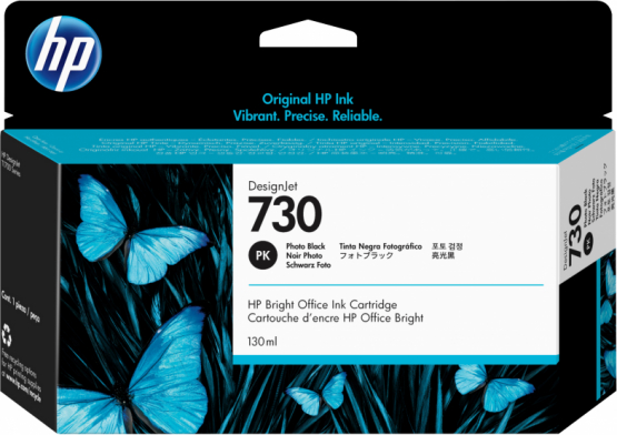 HP 730 Photo Black Original DesignJet Ink Cartridge (P2V67A) 