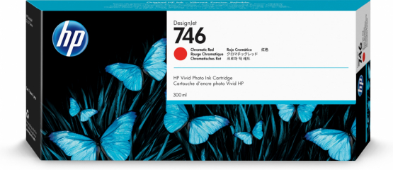 HP 746 Chromatic Red Original DesignJet Ink Cartridge (P2V81A) 