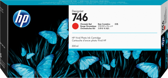 HP 746 Chromatic Red Original DesignJet Ink Cartridge (P2V81A) 