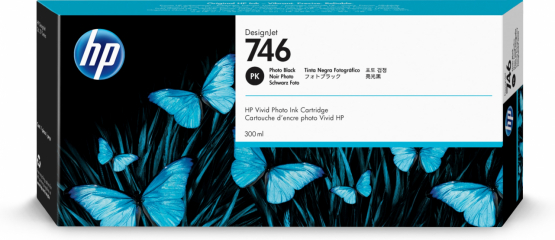 HP 746 Photo Black Original DesignJet Ink Cartridge (P2V82A) 