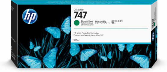 HP 747 Chromatic Green Original DesignJet Ink Cartridge (P2V84A) 