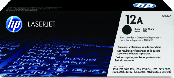 HP 12A Black Original Toner Cartridge (Q2612A) 